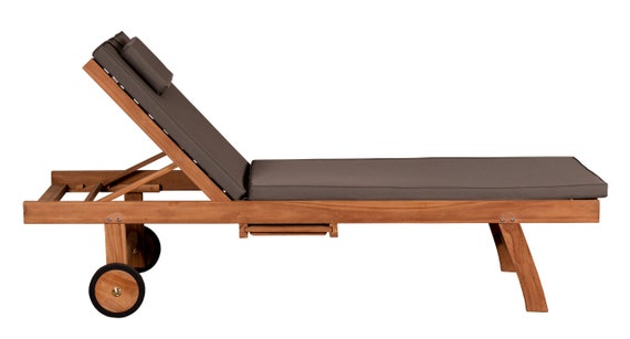 Woodie Lounger With Wheels Etsy