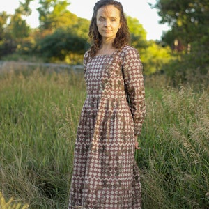 linen dress with author's print image 2