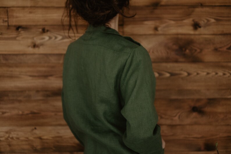 oversized linen jacket image 5