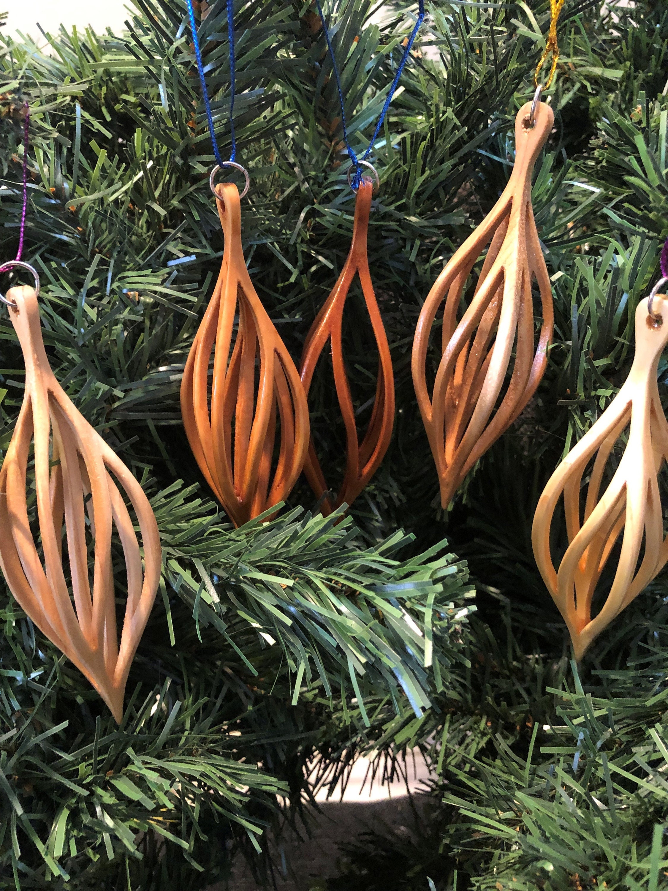 Lot De 6 Boules De Noël En Bois à Peindre Soi-même | Décorations De Noël DIY Pour Arbre Et Couronne | Paulownia Avec Crochet Et Corde - 4