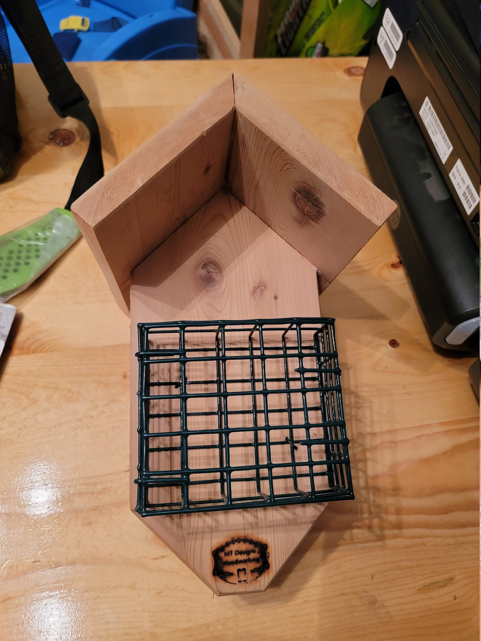 Homemade suet cake feeder Etsy