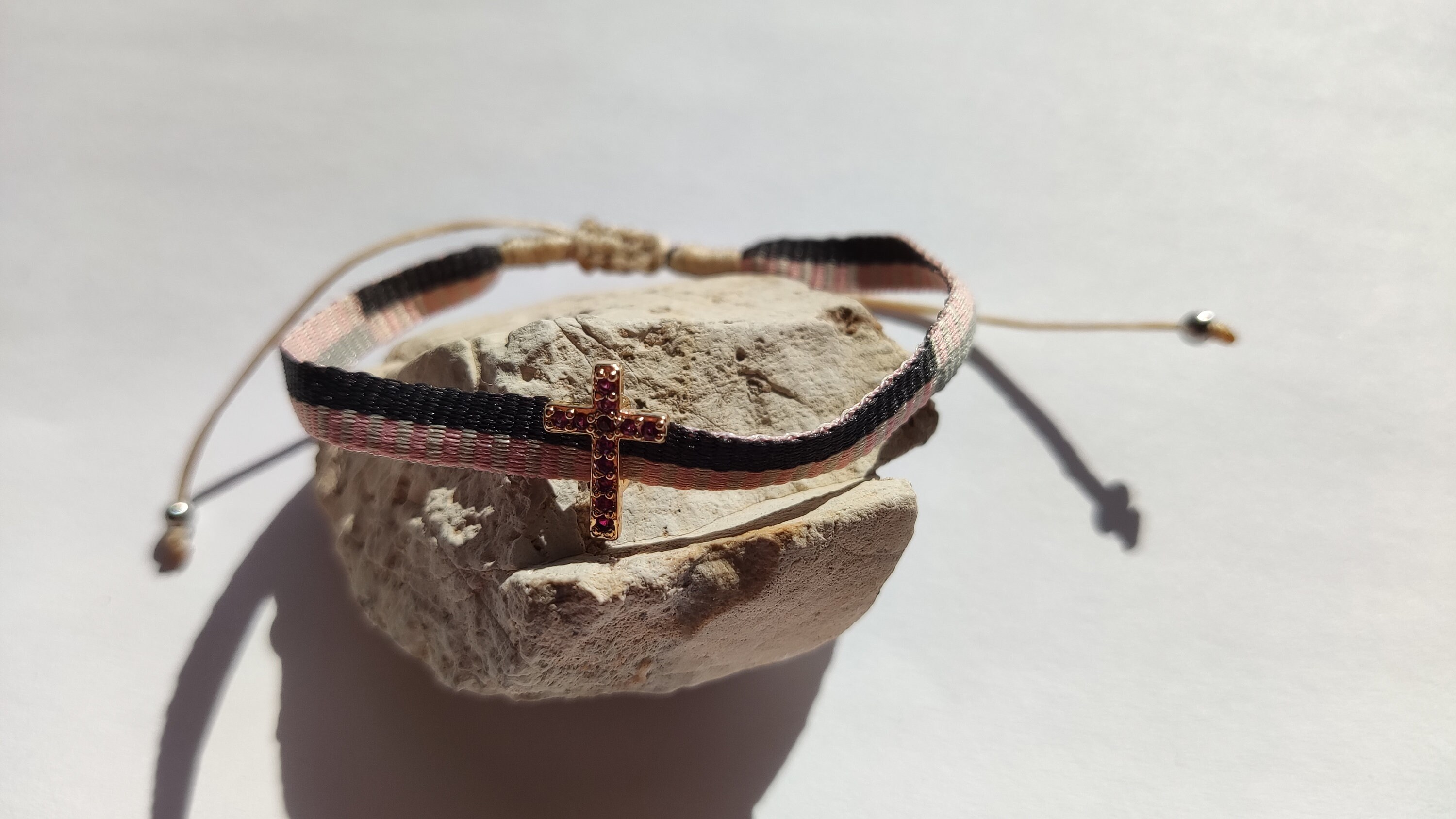 Woven rope bracelet with charm's Etsy