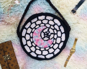 Cathedral Glass Bag PATTERN - PDF - crochet purse