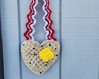 DIGITAL PATTERN - iHeart Breakfast Bag - crochet pattern only