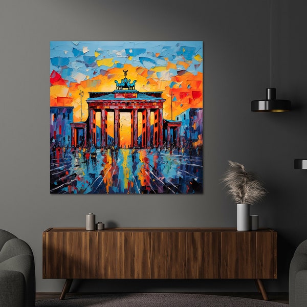 Berlijn Brandenburger Tor | hoge kwaliteit print op canvas