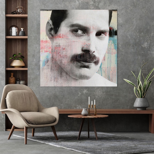 Freddie Mercury | high quality print on canvas