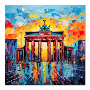 Berlin Brandenburger Tor hochwertiger Druck auf Leinwand Bild 2