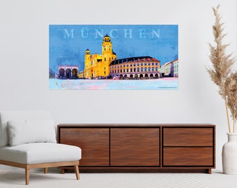 Múnich 04 | impresión de alta calidad sobre lienzo