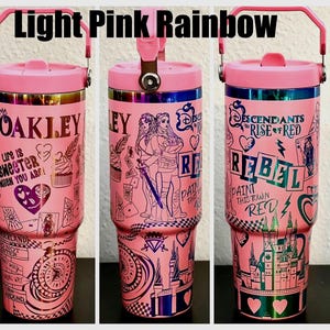 Rise of Red 30oz Flip Straw Water Bottle With Handle, Laser Engraved ...