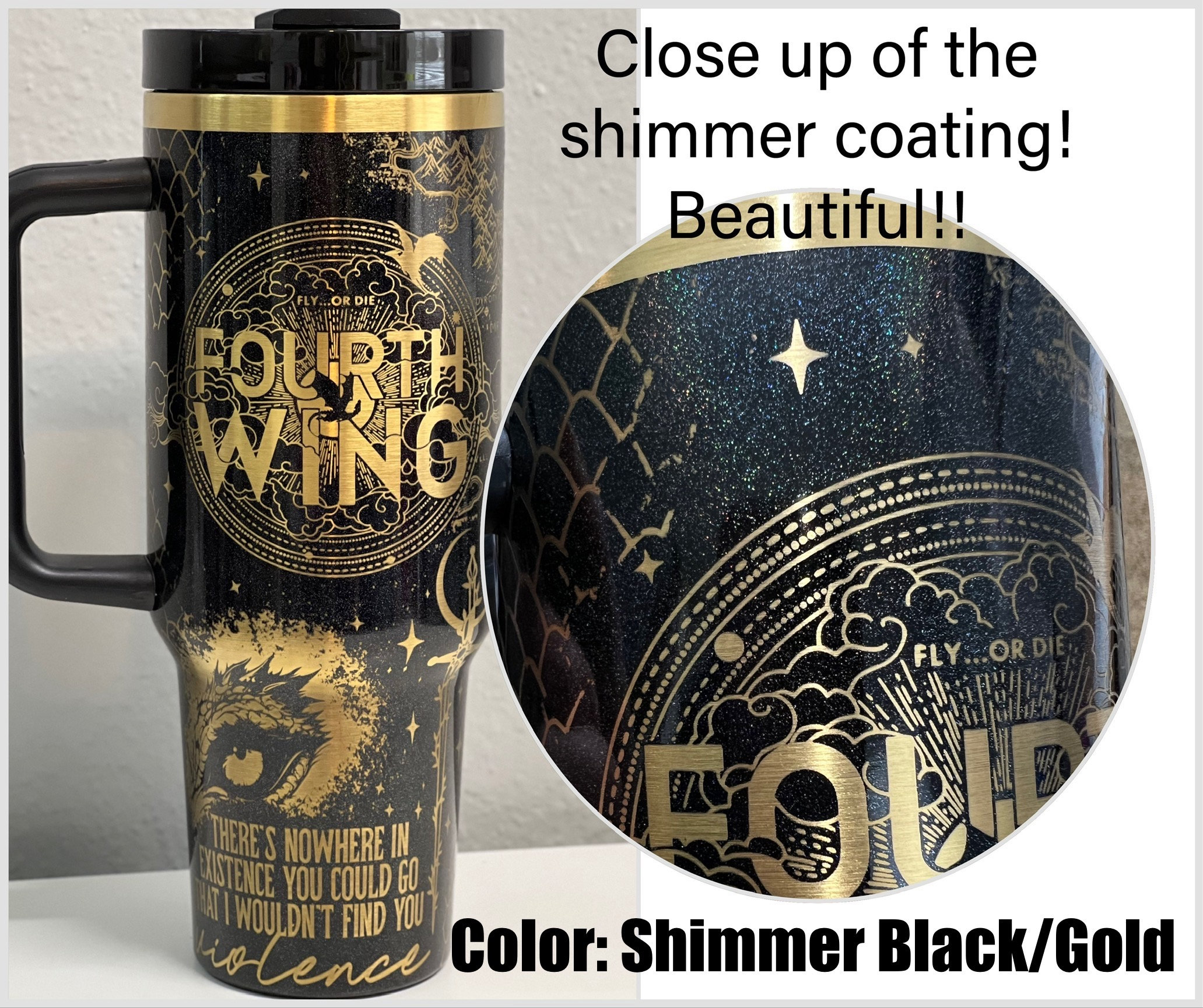Red Rising Howler Tumbler, Laser Engraved 40oz Quencher - Etsy