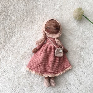 Ramadan package, Hjab African doll, hijab doll, amigurumi muslim doll, hjab, ramadan gift, Muslim Gift, Eid Gifts For Kids, Eid al-adha Gift