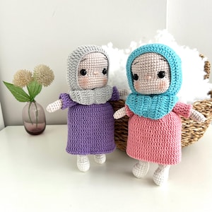 Ramadan package, Hjab African doll, hijab doll, amigurumi muslim doll, hjab, ramadan gift, Muslim Gift, Eid Gifts For Kids, Eid al-adha Gift