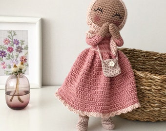 Handgemaakte hijabpop: cadeau gehaakt moslim, cadeau Ramadan Eid