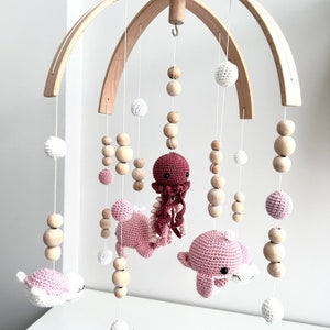 Baby Mobile Sea Creatures Baby mobile, sea nursery crib mobile, felt animals, sea nursery decor, baby shower gift