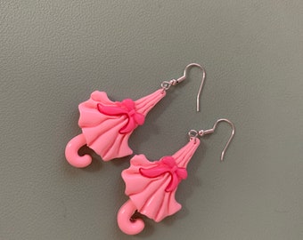 Umbrella Earrings/Statement Earrings/Gift for Birthday