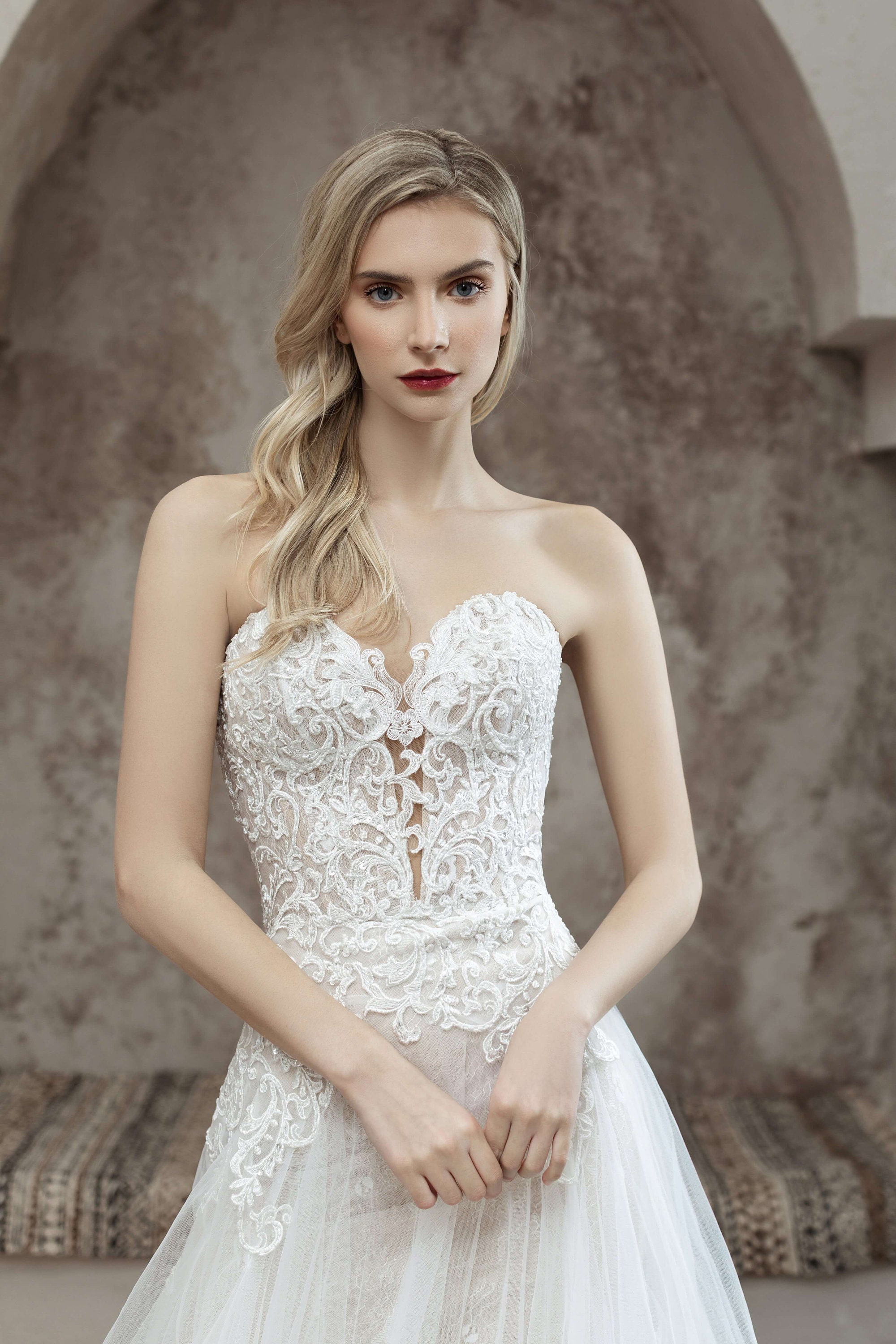 Romantic A-line Wedding Dress With Sweetheart Neckline - Etsy