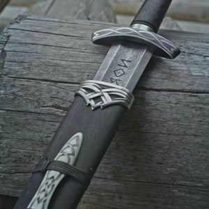 Hand Forged Damascus Steel Viking Sword Sharp / Battle Ready Medieval Sword, Northmen Viking Sword With Scabbard Gift For Him image 4