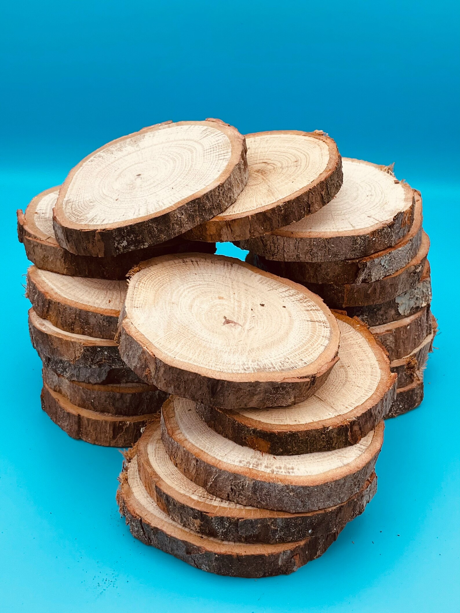 White Oak Live Edge Blank Rounds 20 Etsy