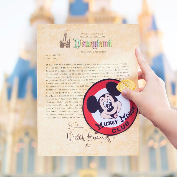 Disneyland Surprise Letter - Etsy
