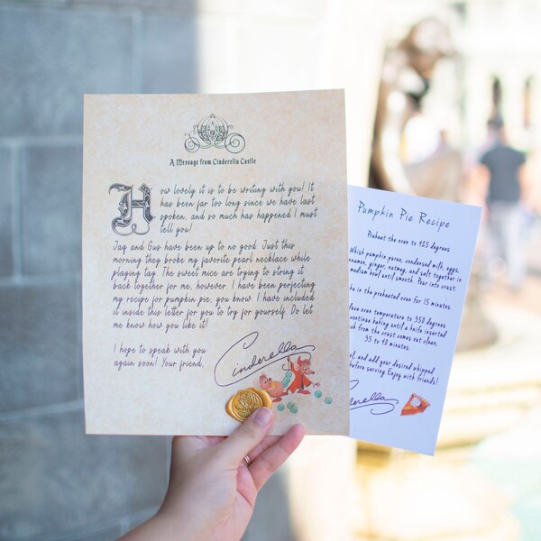 Disneyworld Surprise Letter - Etsy