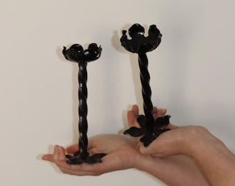 Pair of Vintage  Brutalist Style Candleholders