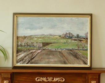 グンナー・ペッターソン作 スウェーデン原画 油彩パネル「マリン