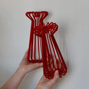 Paar vintage IKEA metalen kandelaars