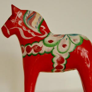 Vintage Swedish Dala Horse - Red by Nils Olsson