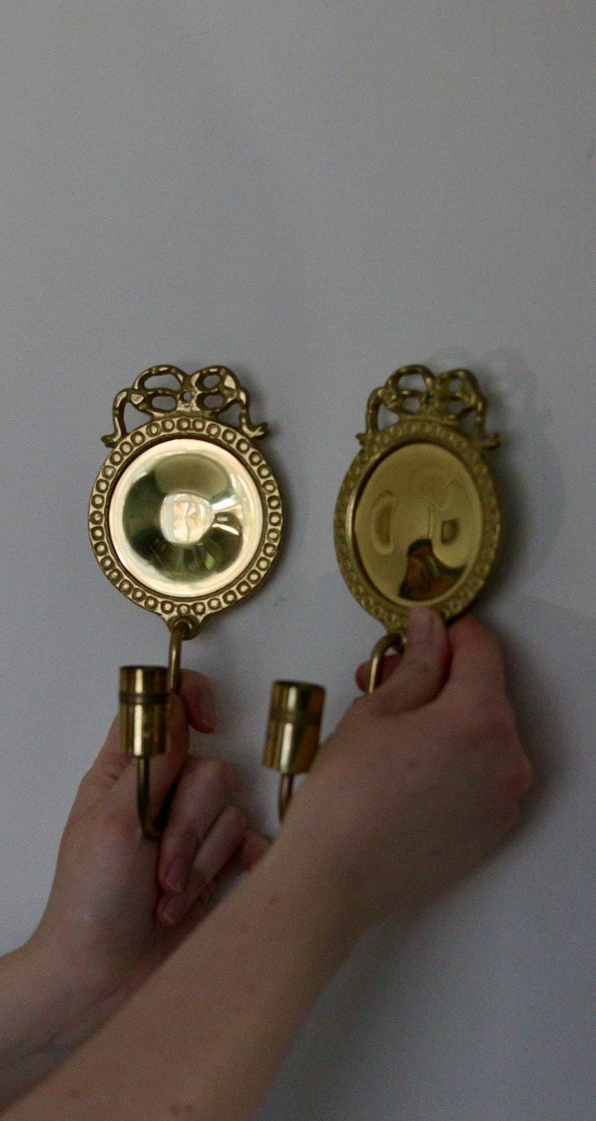 Pair of Vintage Swedish Sconces by Arvika