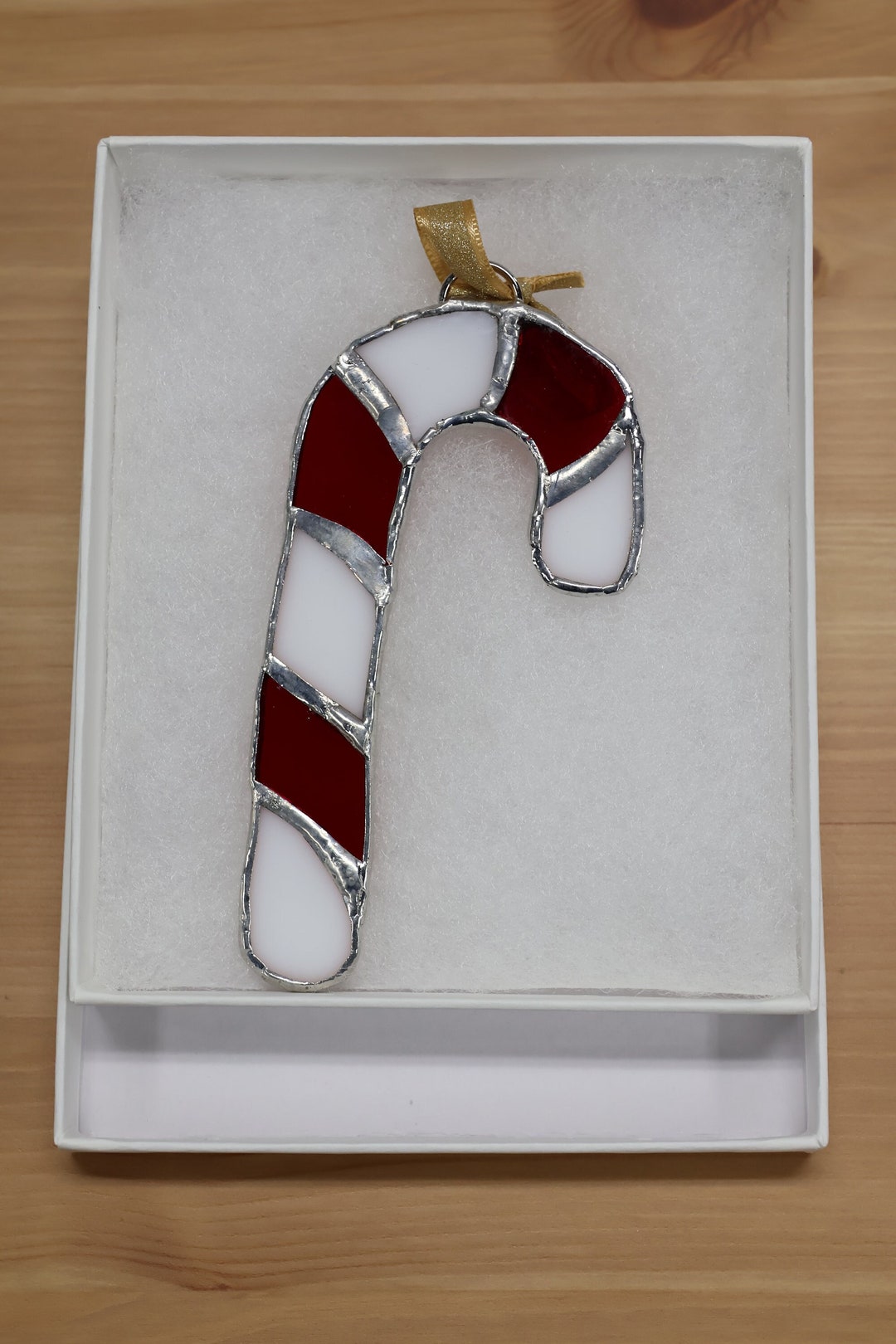 Stained Glass Christmas Ornament Stained Glass Candy Cane Stained Glass