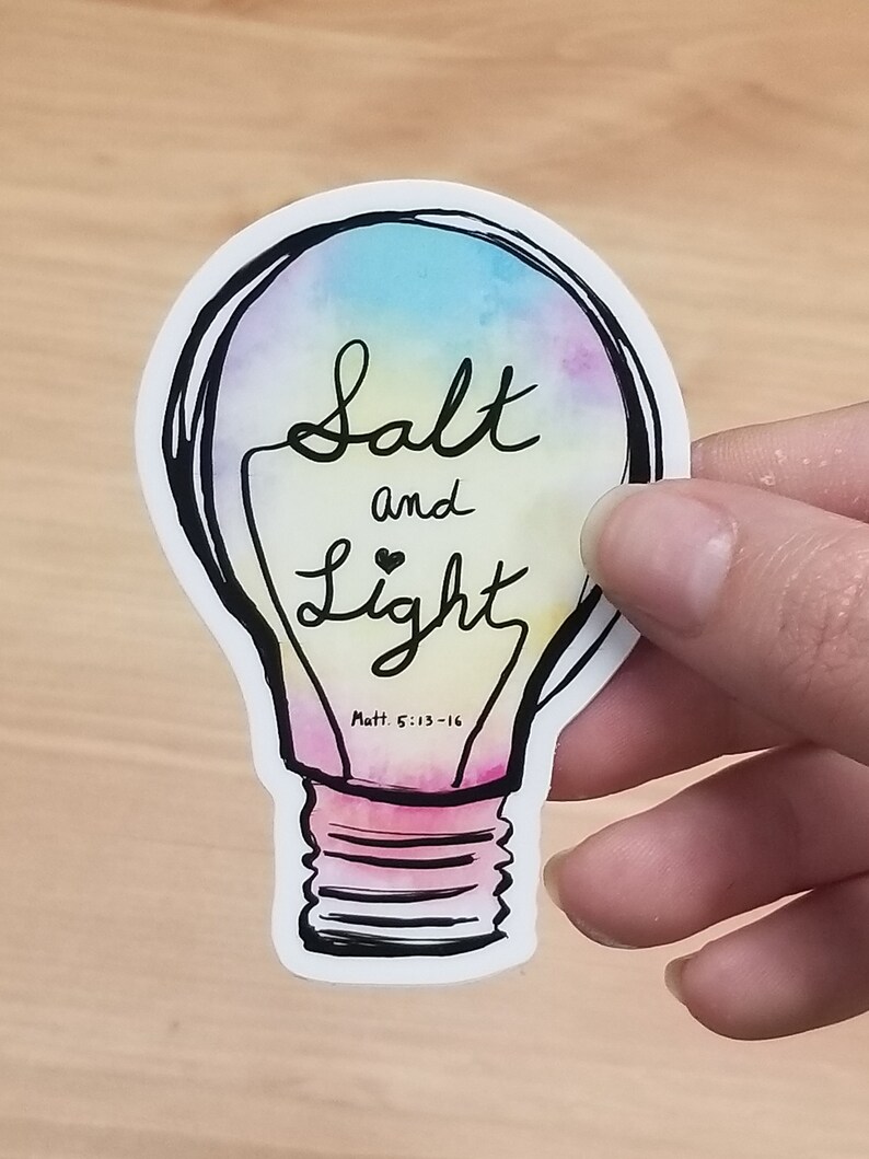 Salt & Light Sticker - Vinyl Sticker - Catholic Sticker - Etsy