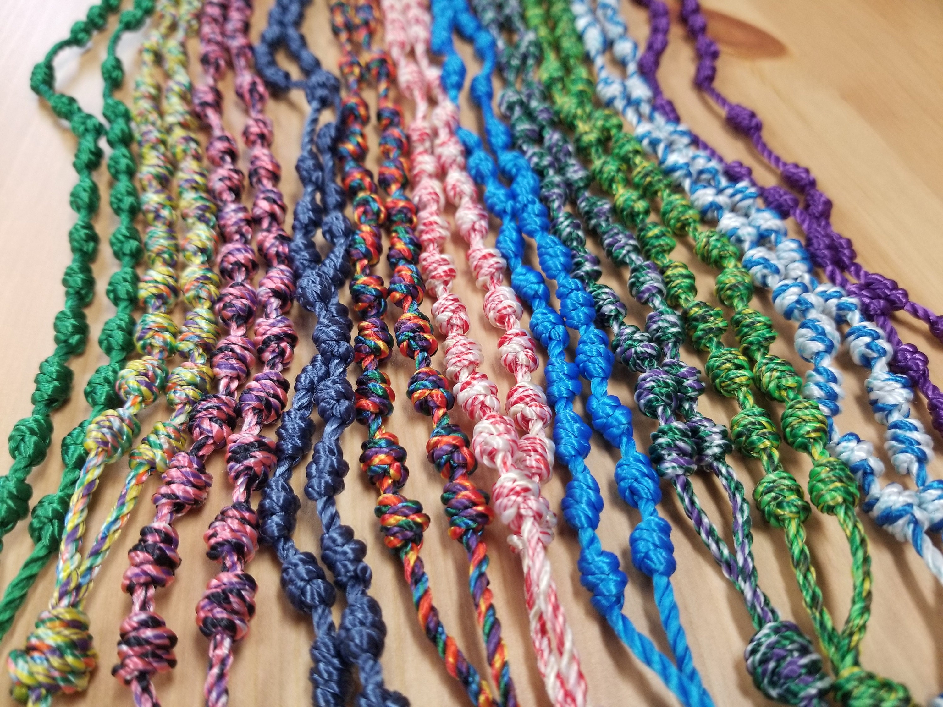 Free Ship 50pcs/lot Multicolored Rope Rosary Bracelet/knot Bracelet/cord  Bracelet/rosary Bangle Decenario Bracelet Special Offer - Bracelets -  AliExpress