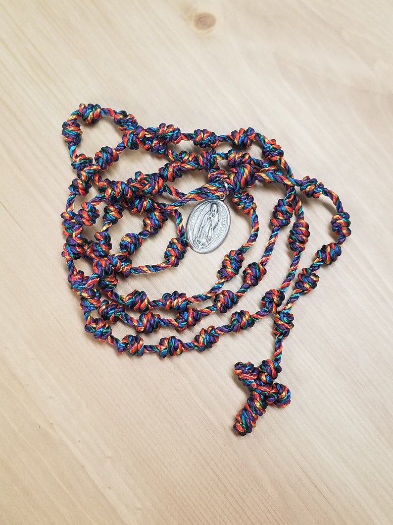 Knotted Rosary Handmade Rosary Twine Rosary Cord Rosary Etsy
