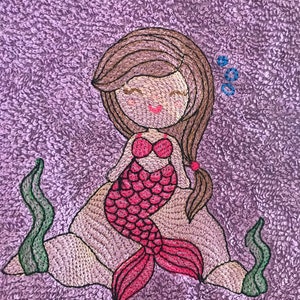 Mermaid Child Personalized Embroidered Apron