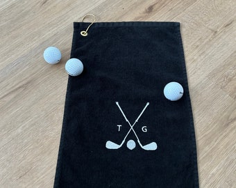 Embroidered Personalized Golf Towel with Grommet