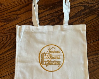 Nashua Choral Society Logo Bag Beautifully embroidered Personalized Monogram