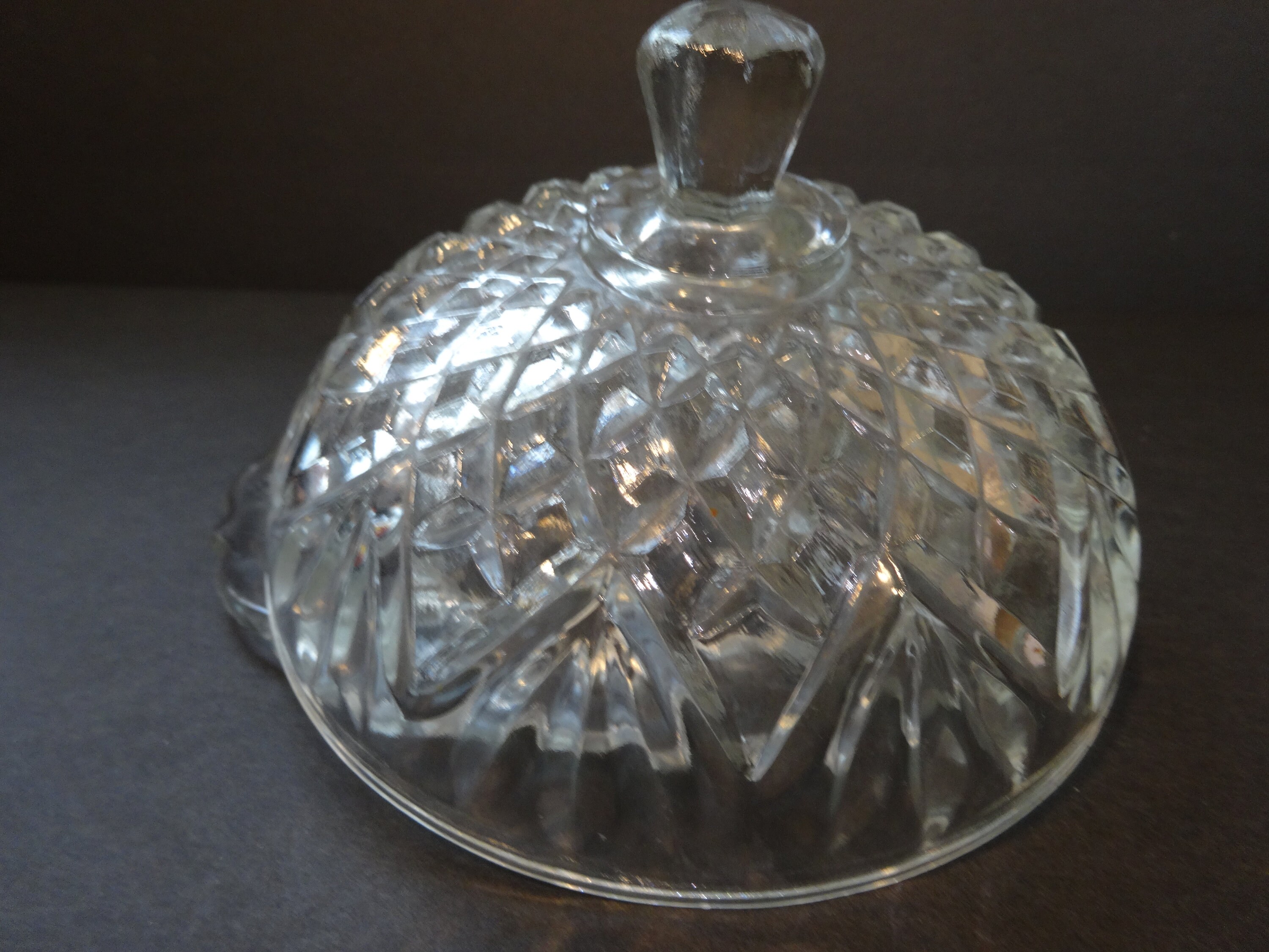 Vintage Anchor Hocking Glass Butter Dish With Lid Etsy