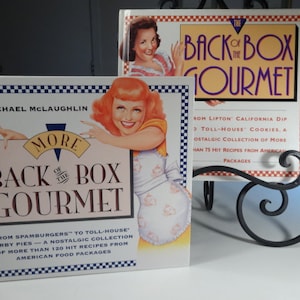 Michael McLaughlin Back Of The Box Gourmet 1990 & More Back Of The Box Gourmet 1994 Cookbooks