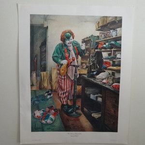 1984 The Clown Shoemaker "Strawberry"  by Laurie Whitehead  Limited Edition
