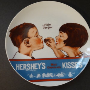 1979 Hershey&#39;s Milk Chocolate Kissess &quot;A Kiss for you&quot; Plate