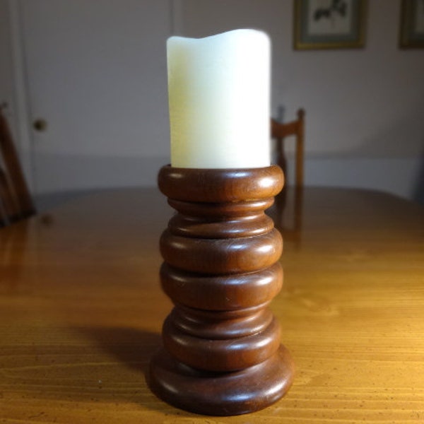 Turned Candle Holder Etsy