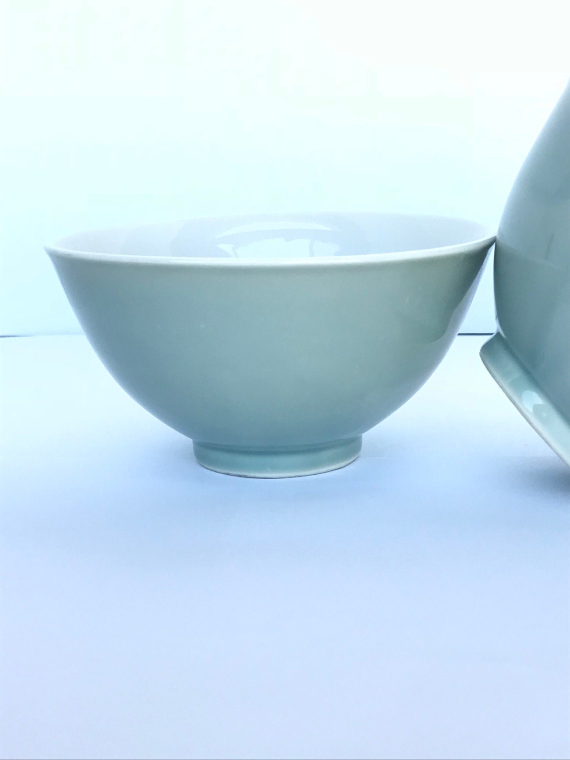 Antique Chinese Celadon Rice Bowls Etsy