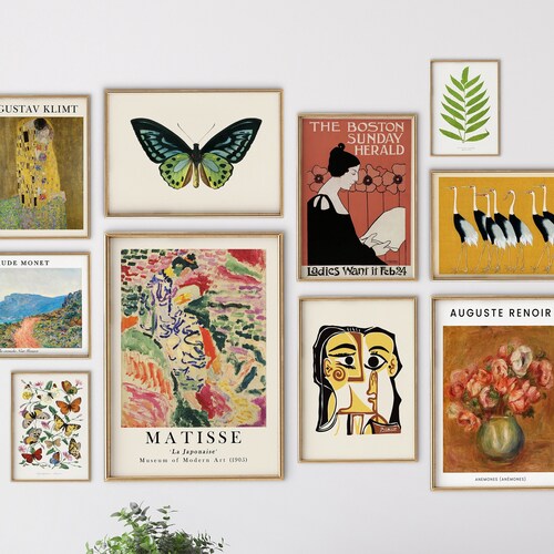 Vintage Gallery Wall MEGA BUNDLE Art 52 Prints Download Etsy