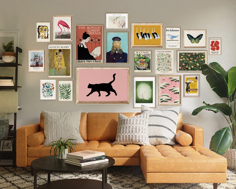 Eclectic Gallery Wall Set of 20 Maximalist Decor Gallery Etsy Canada