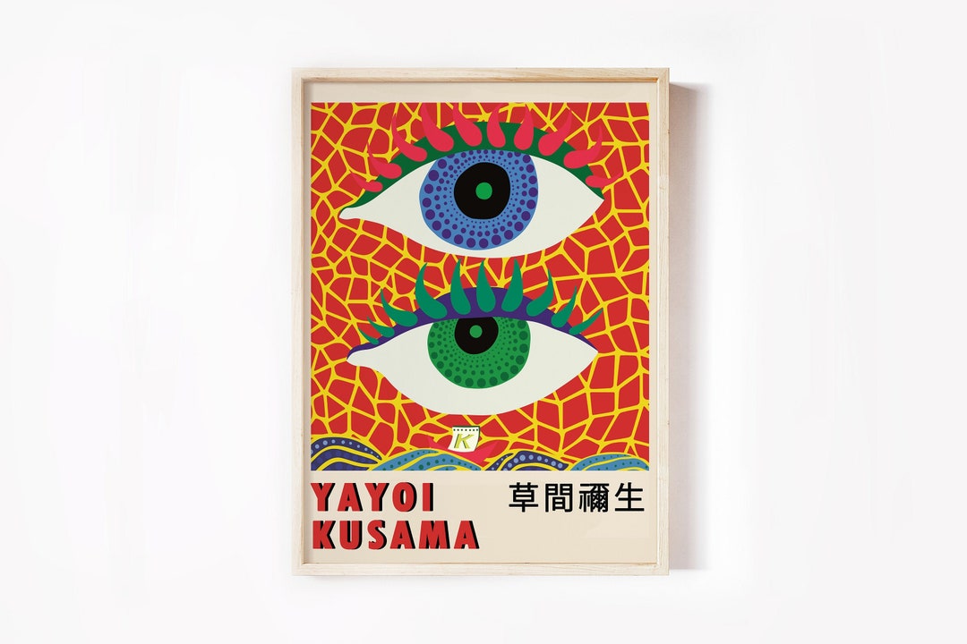 Yayoi Kusama Art Print Japanese Art Print Yayoi Kusama Etsy