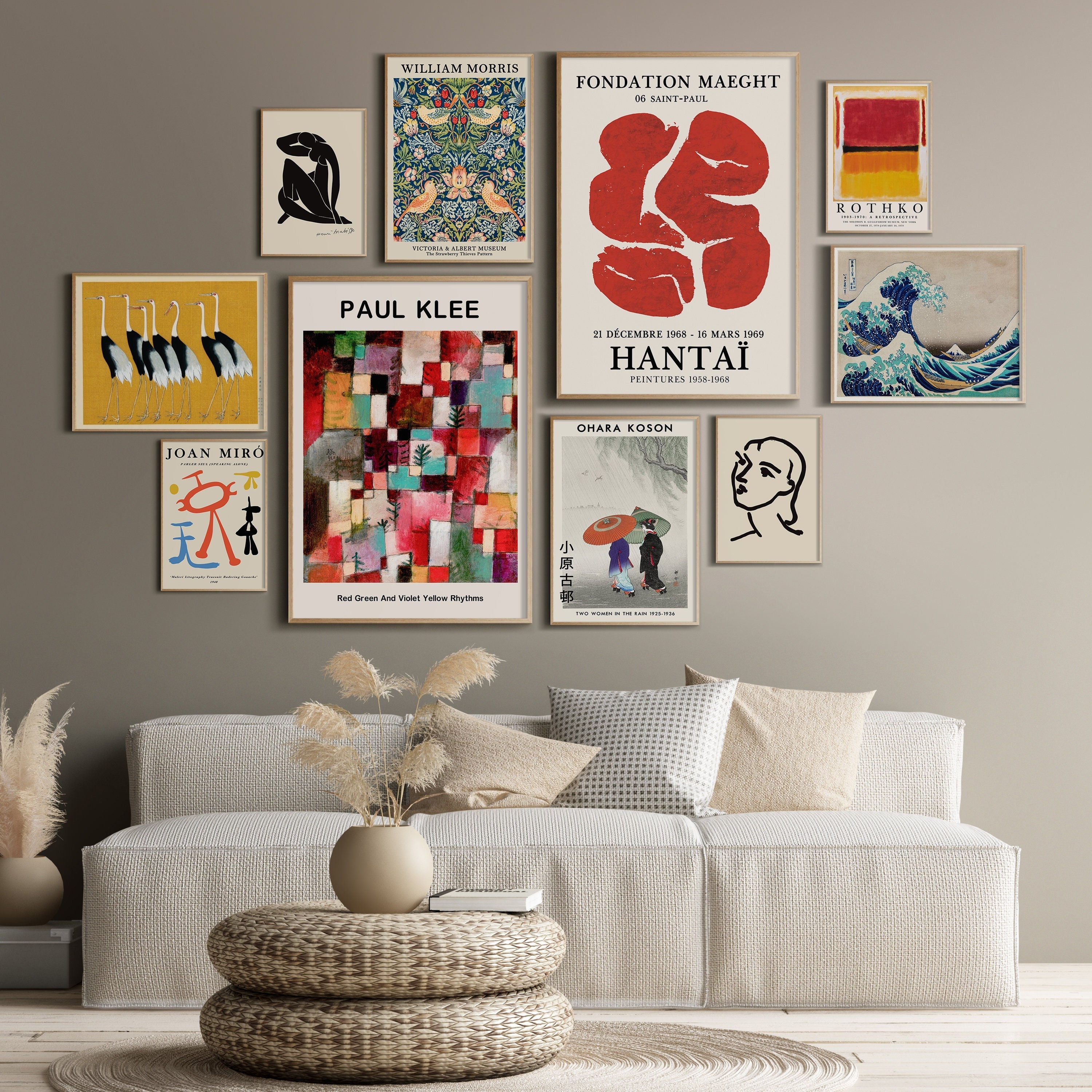 Aesthetic Poster Set Gallery Wall Set Aesthetic Room Decor Set of 10 Prints Japanese Wall Art Wall Art Printable Etsy