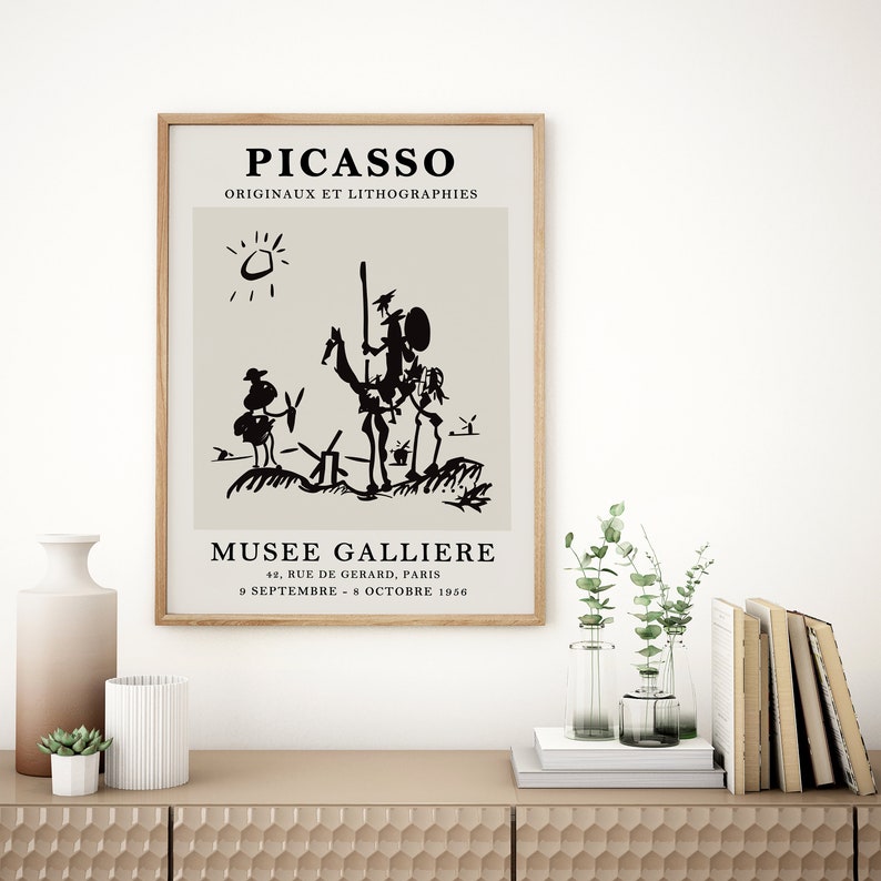 Picasso Poster Don Quixote Poster Picasso Print Exhibition - Etsy