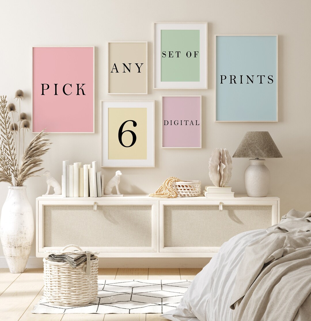 Custom Artwork Set Gallery Wall Set Printable Wall Art Etsy