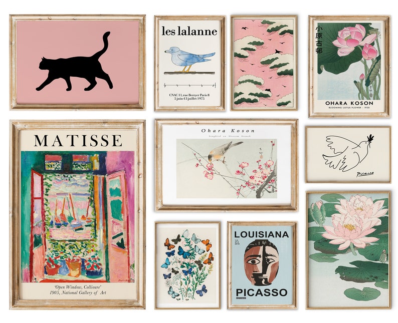 Eclectic Prints Mega Bundle 50 Eclectic Wall Art Gallery Etsy