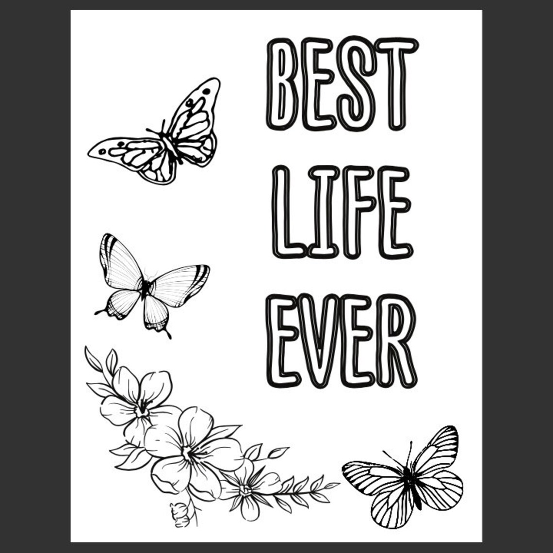 JW Best Life Ever Coloring Page Printable Download JW Kids JW Teens - Etsy
